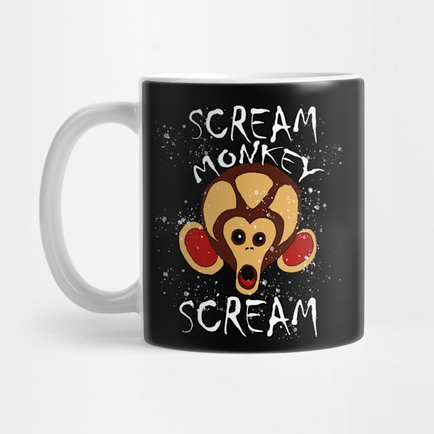 Scream Monkey Scream by Turnersartandcrafts